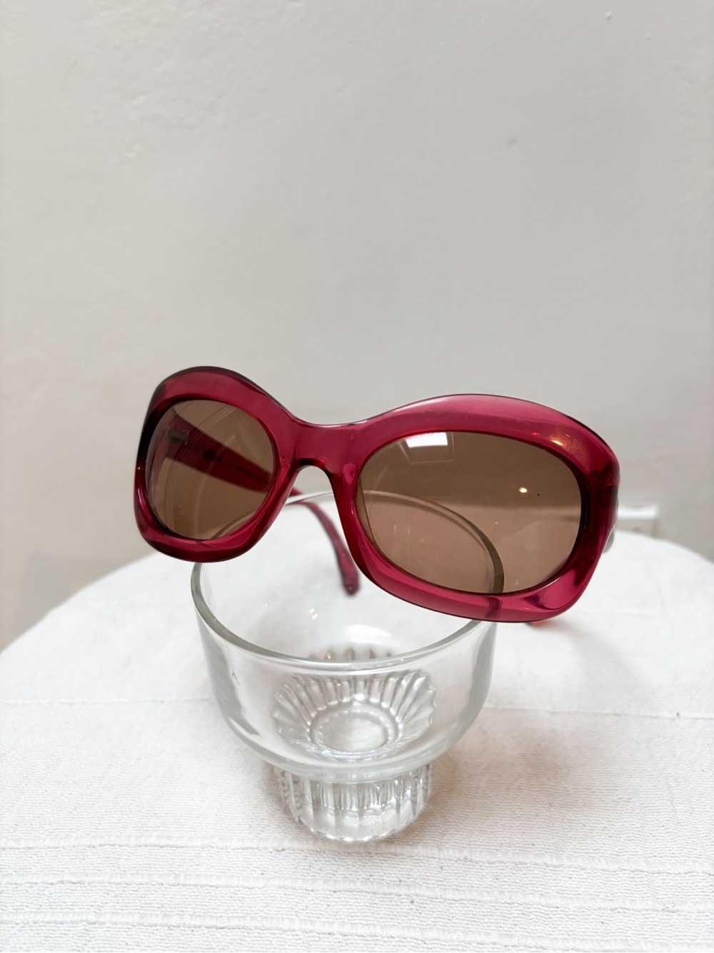 Miu Miu SMU06C Red Oversized Sunglasses Vintage Gradient Women Y2K Made In Italy - Picture 2 of 10